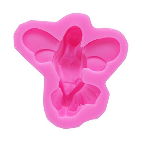 GUMEI 3D Fairy Shape Silicone Mold for Chocolate Fondant Cupcake Mould Craft Baking Tool Cover