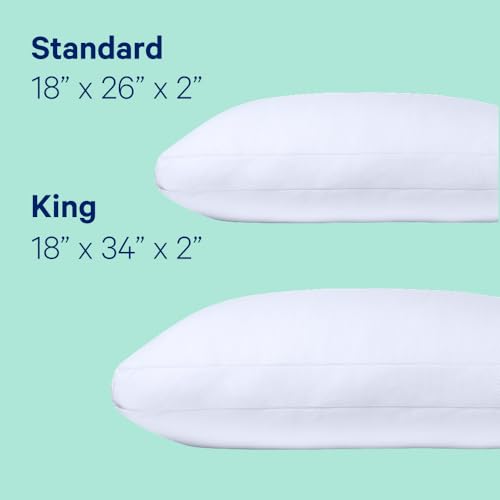 Casper Sleep Essential Cooling Pillow, King, White