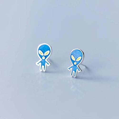 Boucles d'oreilles extraterrestres en argent S925 style coréen mode cool