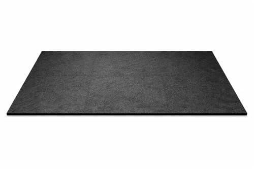 Image of FlexBase by Dhara Heavy-Duty Gym Exercise Floor Mat 8x5 Ft | 30mm Rigid EVA Rubber Base for Treadmill, Squat Rack & Dumbbell Zone | Shock & Vibration Control Mat (Black)