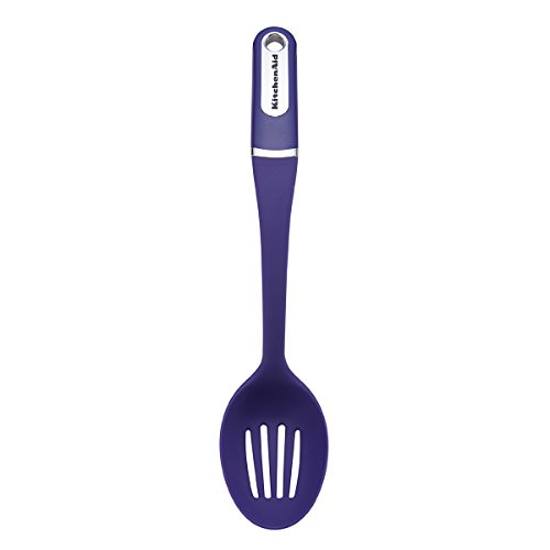 KitchenAid Nylon Slotted Spoon, Indigo Blue