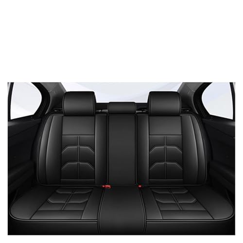 Housse de siège de voiture universelle arrière noire pour KIA Ceed Rio Picanto