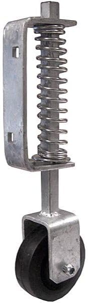 GatePro 0813681 14-1/2" Heavy Duty Spring Loaded Gate Wheel - Galvanized Finish