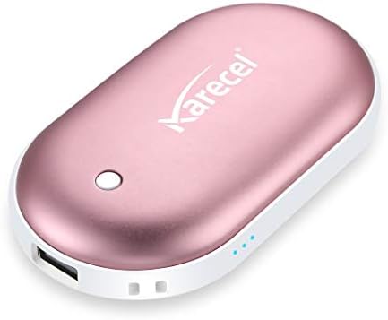 Karecel Rechargeable Hand Warmers, Electric Hand Warmer 5200mAh Powerbank Reusable Handwarmers, Portable USB Hand Warmer Heater Battery Pocket Warmer, Best Gifts for Men and Women in Cold Winter