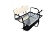 STEELENG Rear Flip seat kit for Club Car Golf Cart Precedent Model (Buff) w/t Grab Bar