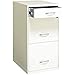Space Solutions - 3 Drawer Fully Assembled Steel File Cabinet, Home & Small Office Use, Fits Under Most Desks, Letter-Size, Small Supply Drawer, Locking, Pearl White