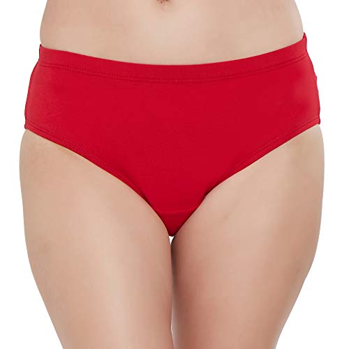 Image of SOIE Women High Rise Full Coverage Solid Colour Cotton Stretch Hipster Panty (Pack of 3)
