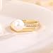 14k Gold Plated Freshwater Pearl Ring, Handmade Adjustable Open Ring for Comfortable Fit, Perfect Gift Idea for Women & Teen Girls