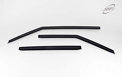 Safe Smoke Window Visor Sun Rain Vent Guard 3 Pcs Set for 2011~2018 Hyundai Veloster Out Channel Visor