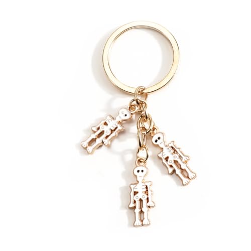 SHTALHST Skull Keychain for Women Elegant Gothic Keycharm Uniue Halloween