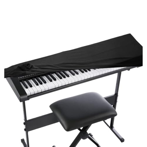 WJnflQN Funda para teclado, cubierta antipolvo impermeable para teclado electrónico, accesorios de cubierta de órganos electrónicos a prueba de polvo, cierre elástico para 61-76 teclas u 88 teclas