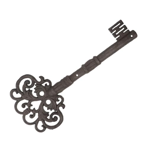 Gadpiparty Gran llave vintage de hierro fundido rústica decoración del hogar retro artesanía para fiesta pirata y búsqueda del tesoro