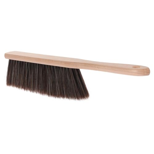 Levemolo Wooden Broom Replacement for Fireplace Bed Brush Carpet Brush Multi-use