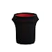 BalsaCircle 41-50 gallons Black Stretchable Spandex Round Waste Trash Bin Container Cover Wedding Party Fundraiser Decorations