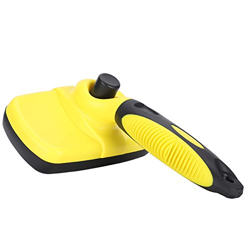 Self Cleaning Slicker Brush – Gently Removes Loose Undercoat, Mats and Tangled Hair