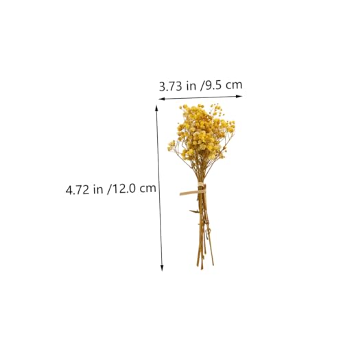 Ramo seco DIY Gypsophila 5 pcs para decoración miniatura 4