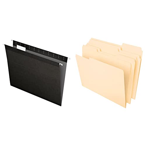 Pendaflex Reinforced Hanging File Folders and Classic Manila File Folders Bundle