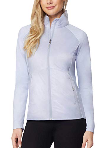 32 DEGREES Ladies' Lightweight Mixed Media Jacket (Xenon Blue, L)