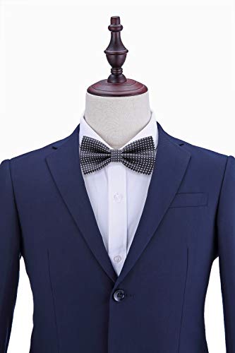 Image of AUSKY 8 PACKS Elegant Adjustable Pre-tied Bow Ties for Men Boys (1&4&5&6&8 Pack for option)