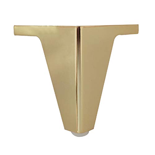 Gold Furniture Legs - 4" Metal Sofa Legs Heavy Duty Storage Cabinet Corner