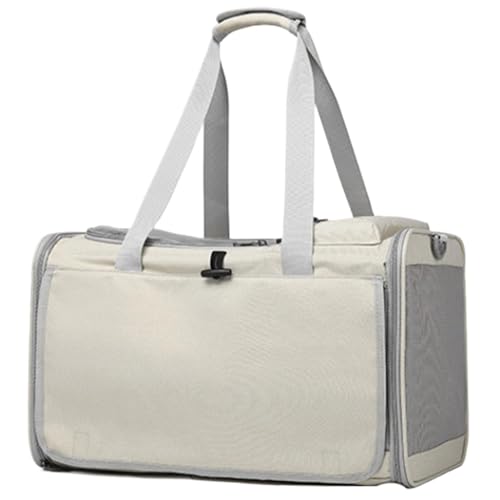 Decorhome Bolsa de viaje para gatos – Bolsa portátil para perros pequeños y gatos | Bolsa para mascotas de gran capacidad y correa de hombro de malla transpirable | Plegable para mascotas