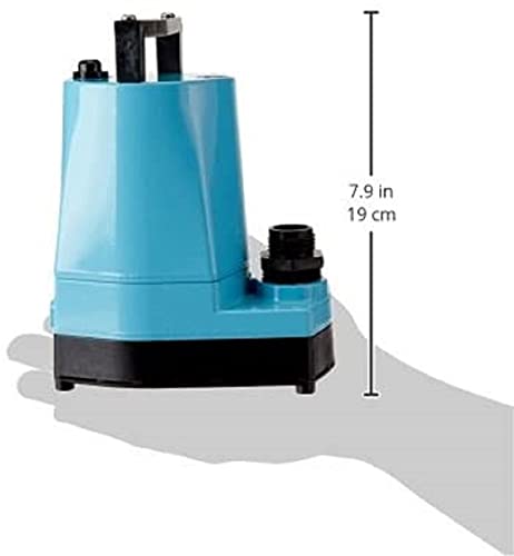 Image of Little Giant 5-MSP 115-Volt, 1 /6 HP, 1200 GPH Aluminum Manual Utility Pump, 10-Ft. Cord, Blue, 505000