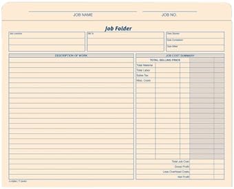 TOPS Job Folder File Jackets, 11.75 x 9.5 Inches, Manila, 20-Pack (3440) image 3
