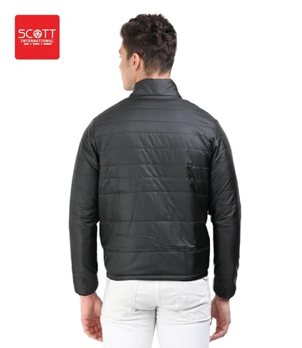 Scott International Winter Jacket for Men Bomber Jacket Mens Nylon Quilted standard length Puffer Jacket Full Sleeve Mens Jacket Monsoon Jackets for Men (Image - 3)