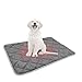 Self Heating Pets Pad Dogs Cat Thermal Washable Soft Comfortable Cage Self Warming Mat Crate Blanket Cushion for Kitty Indoor Animals Home, Gray 40x50cm
