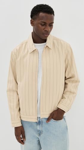 OBEY Men's Stripe Zip Up Jacket2