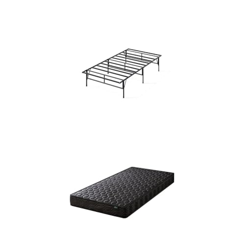 ZINUS�y�Z�b�g�����zZinus (�W�k�X) ���^�� �x�b�h�t���[�� Easy to Assemble SmartBase �u���b�N�H��s�v + 20cm �x�[�V�b�N �|�P�b�g�R�C���}�b�g���X �u���b�N �V���O��/�h��/�p�C�v/���[�X�y�[�X/�H��t��/�g