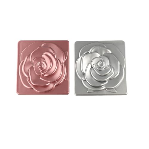 Rose Pocket Mirror, 3PCS Espejo de Maquillaje Plegable Cuadrado miniatura 5