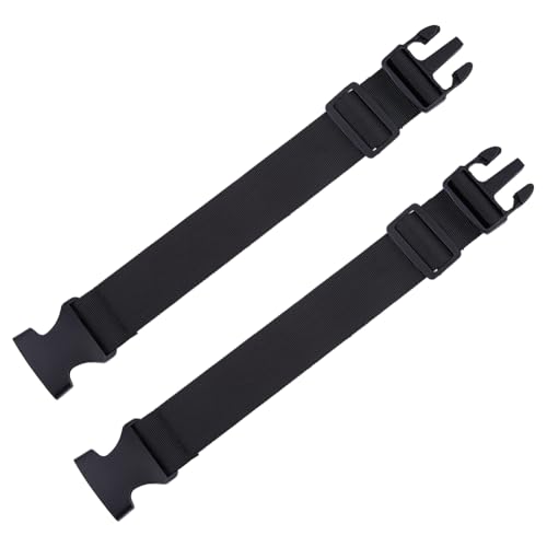 SUPERFINDINGS 2Pcs Fanny Pack Extender 9.4-13.4 Nylon Belt Bag Extension Strap 1.5 Wide Straps Adjustable Belt Bag Strap Extension (Please Check the Size in Advance)