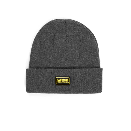 Barbour MHA0737-GY31 International Senson Legacy Beanie Gorra Dark Grey, Gris oscuro, Talla única