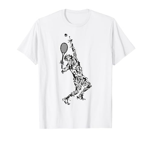 Silueta de Tenis Camiseta