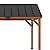 Outsunny 11' x 12' Hardtop Gazebo with Wooden Frame and Waterproof Asphalt Roof, Permanent Pavilion Gazebo Canopy, for Garden, Patio, Backyard, Deck, Porch, Brown