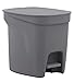 Tramontina Pattumiera a Pedale in plastica da 7L, Grigio, 7-Liter
