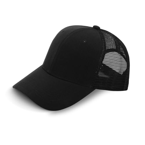 Image of ZH 24 Pack Blank Mesh Trucker Hats, Bulk Baseball Caps Adjustable for Men and Women, Wholesale Plain Snapback Caps