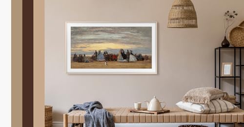 Image of Samsung 65 inch The Frame Customizable Bezel (2026 Model), Magnetic, Easy Installation, VG-SCFH65WTBZA, Modern White