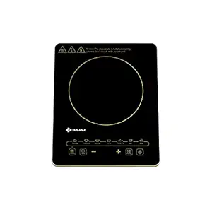 Bajaj Magnifique 2000W Induction Cooktop with Pan Sensor and Voltage Pro Technology, Black