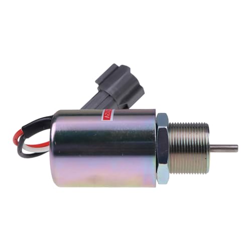 DUDSN Kraftstoffabsperrmagnet SA-3725-12 kompatibel mit Mitsubishi L2E L3E S3L S4L Motor S4L2-61SD S4L2-61SDH S3L2-61SD S3L2-61SDH Volvo EC15B EC25B EC13B EC35 EC30 EC15B EC20 EC20B EC25 EC45