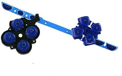 Full Button Set Left Right Buttons Key Pad Home Start Button Repair for Sony PSP 2000 PSP2000 Console (Blue)