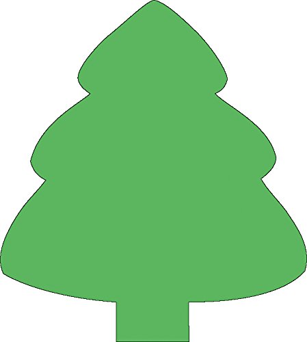 SHAPES ETC. 50 Sheets Evergreen Tree Sticky Notepad 3in - Green Cute Self Stick Christmas Notes Classroom Lunch Notes Bulletin Board Gifts Holiday