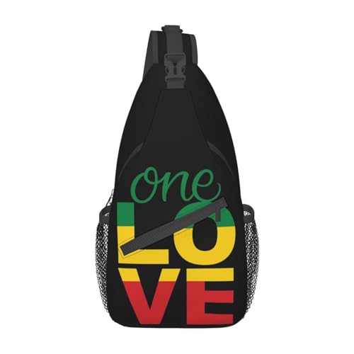 Bolso Crossbody Ajustable Rasta Reggae para Senderismo miniatura 1