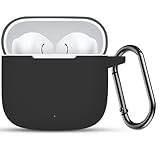 USTIYA Case for Huawei Freebuds SE 3 / Se 2 Gen Protective Silicone Case with Keychain Cover (Black)