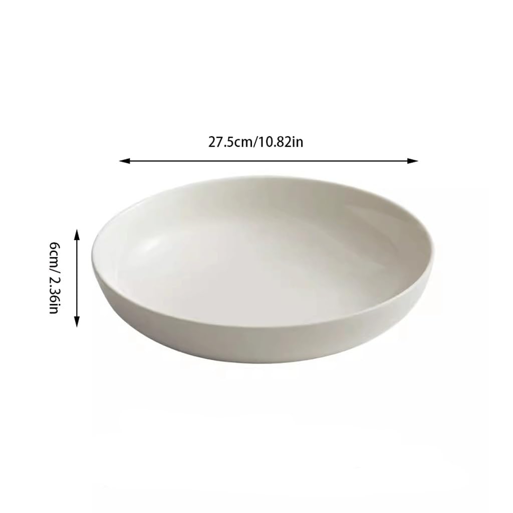 Forniture Per Feste Piatto fondo for la casa Piatto fondo Piatto da frutta Piatto da cena Ristorante Piatto da insalata Piatto da pasta Stoviglie da cucina Piatti Della Festa (Color : 27.5cm)