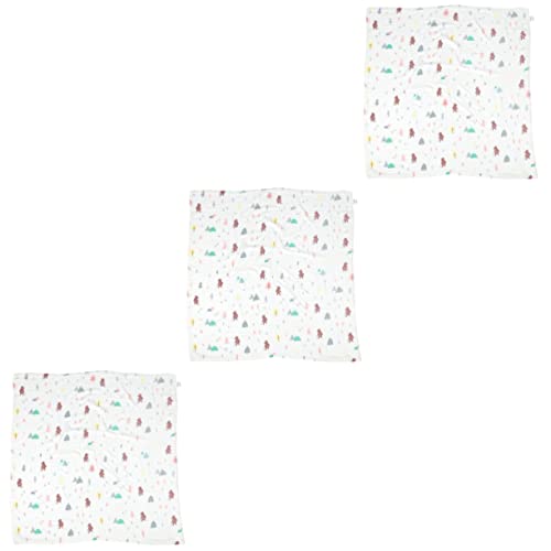 Hohopeti 3 Piezas Manta para Recién Nacido Toalla con Capucha para Niños Manta De Hitos Mensuales Telón De Fondo De La Ducha De Bebé Toalla De Bebe Manta De Algodón Niña 30% Algodón Verano