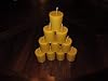 9 Votive Beeswax Candles (2" tall) - 100% Pure Beeswax, hand-poured, family-run and Made in Canada - by Gammy's Beezwax Candles #4