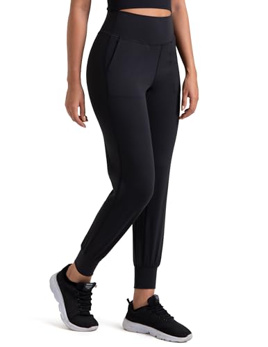 Colorfulkoala Women's Dreamlux Jogger Pants High Waisted Sweatpants Tapered Lounge Pants 28