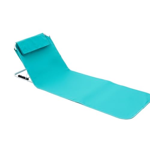 Chaise longue de plage portable pliable avec dossier réglable pour extérieur